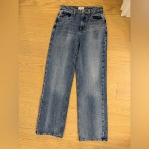 NWT Madhappy Guess Originals high Rise Straight Jeans Unisex 24 Washed Denim